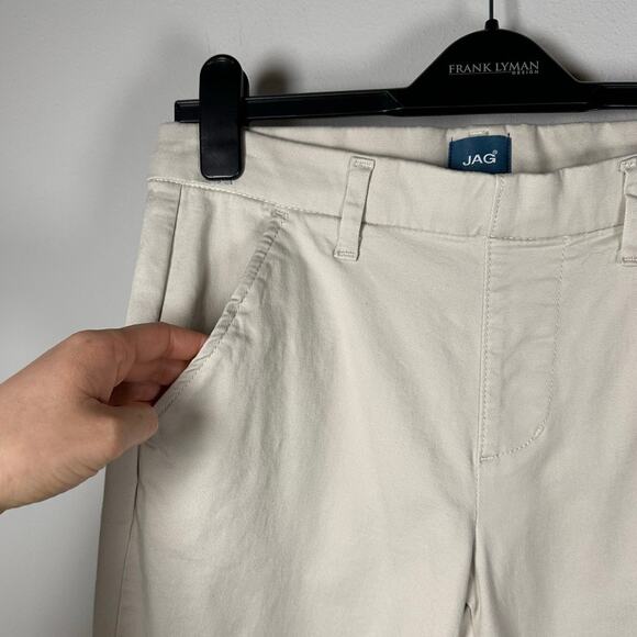 Jag Jeans The Maddie Capris Tan Cotton Pants Women's 4P - Picture 2 of 7